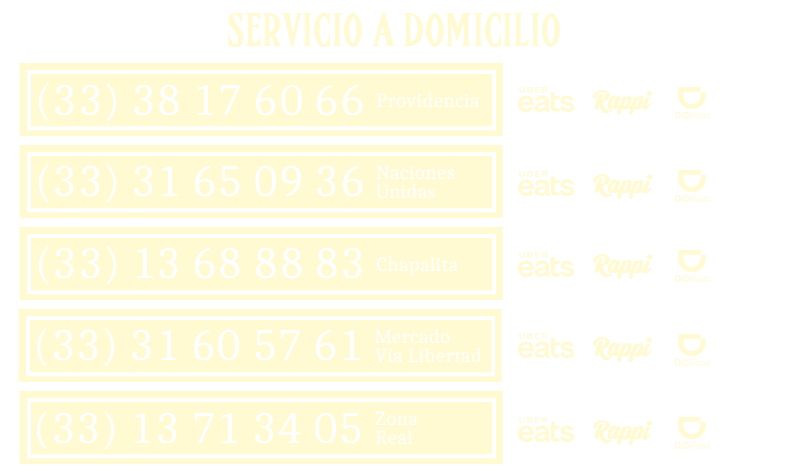 Servicio a domicilio
